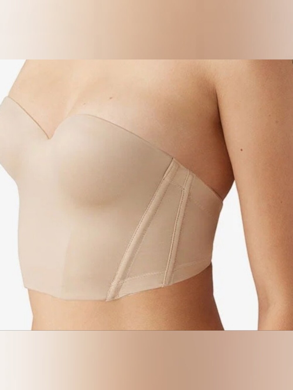 Strapless Longline Bustier Bra — Nude - Wacoal B.temped. New With Tags